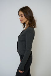 Isla Fitted V Neck Cardigan